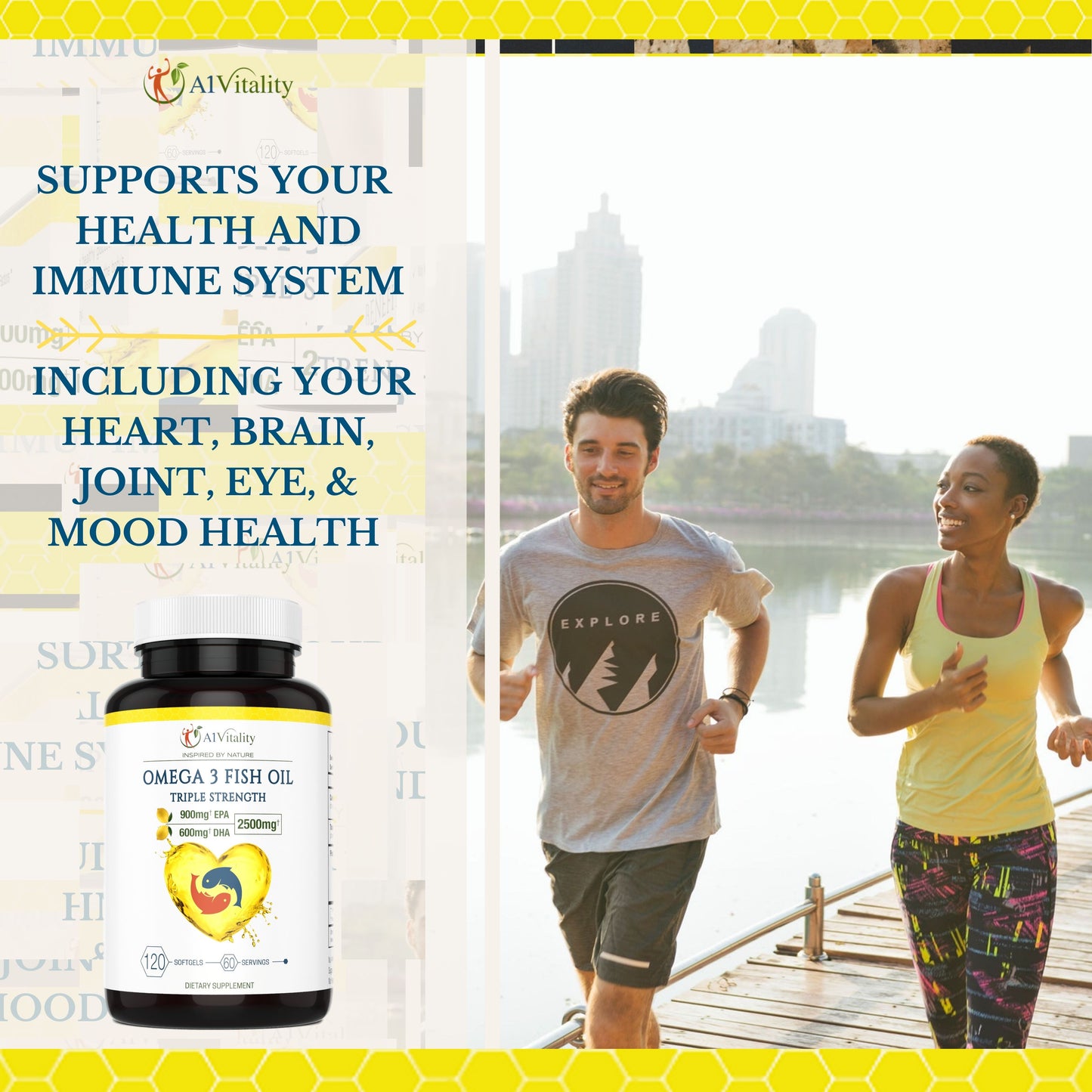 Omega 3 Fish Oil - A1Vitality