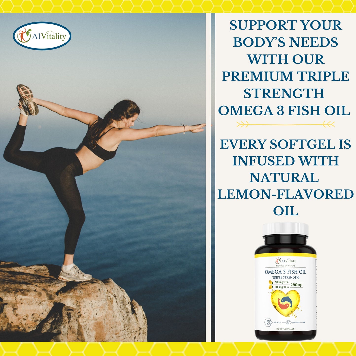Omega 3 Fish Oil - A1Vitality
