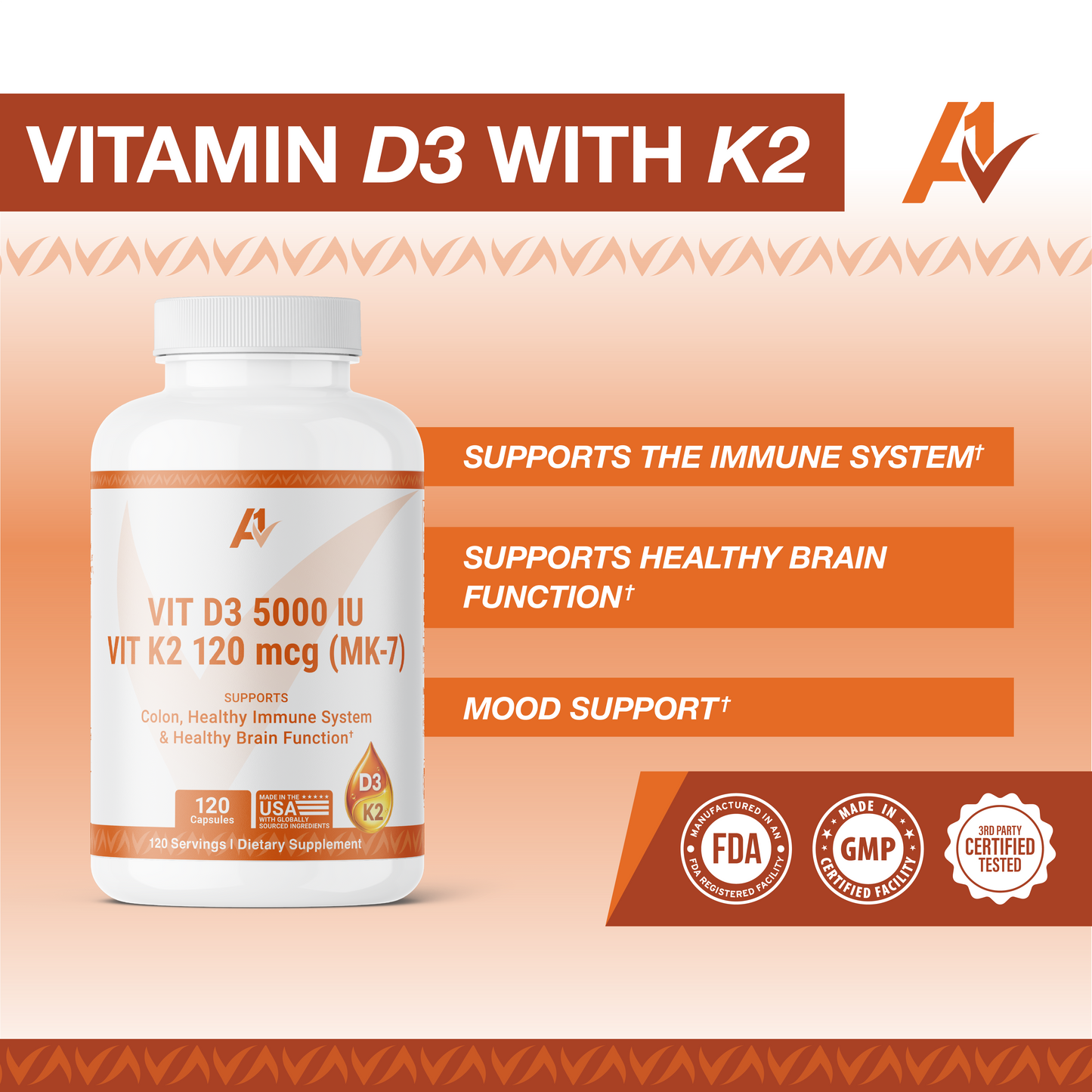 Vitamin D3 K2 5000 IU