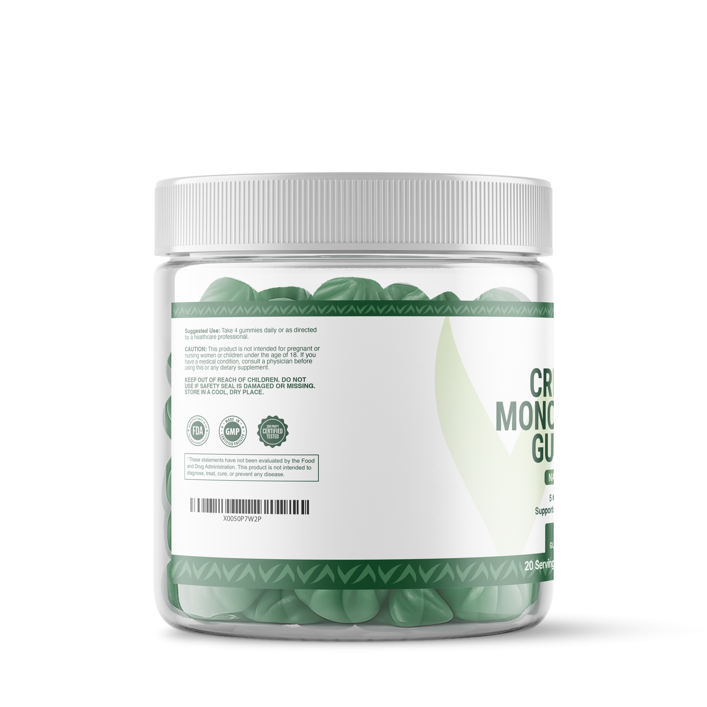 Creatine Monohydrate Gummies - Natural Apple Flavor