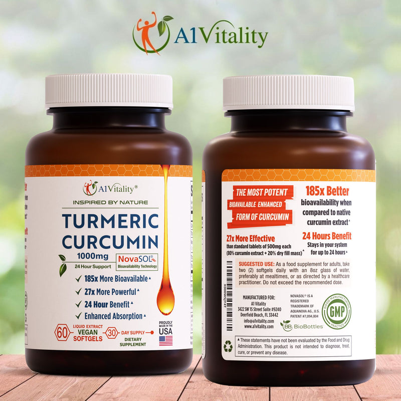 Vegan Turmeric Curcumin with NovaSOL®