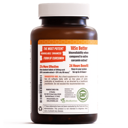 Turmeric Curcumin with NovaSOL® - A1 Vitality