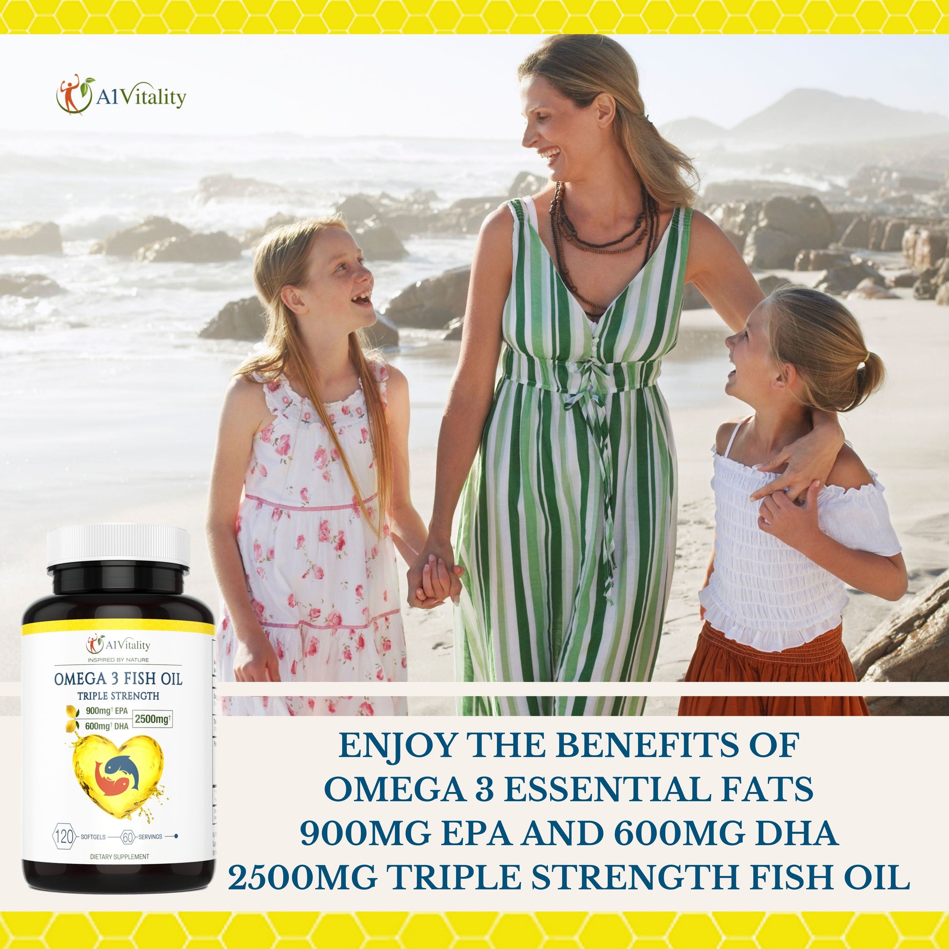 Omega 3 Fish Oil - A1Vitality